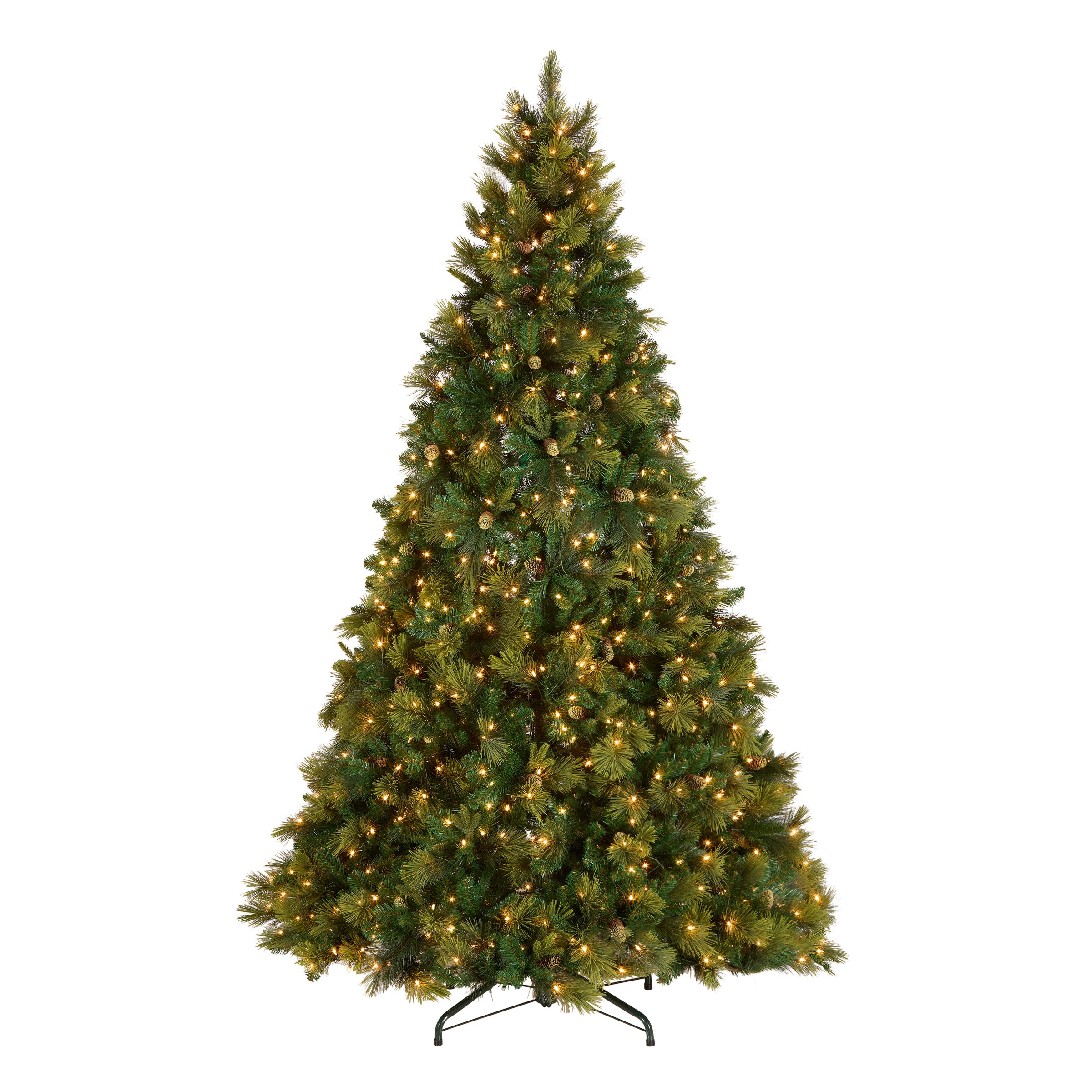 9 ft. Pre-Lit Carolina Pine Tree with Clear Lights with 900 Clear Lights